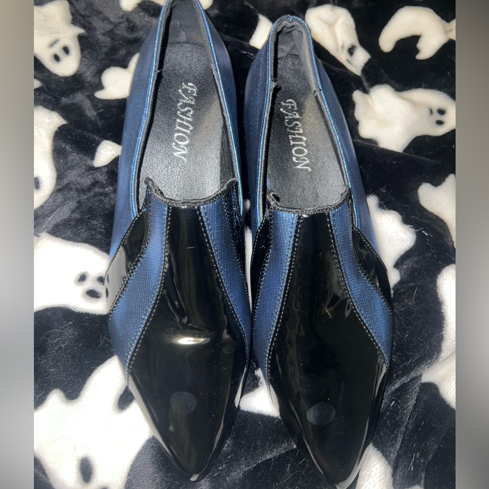 Fashion pointed block heels